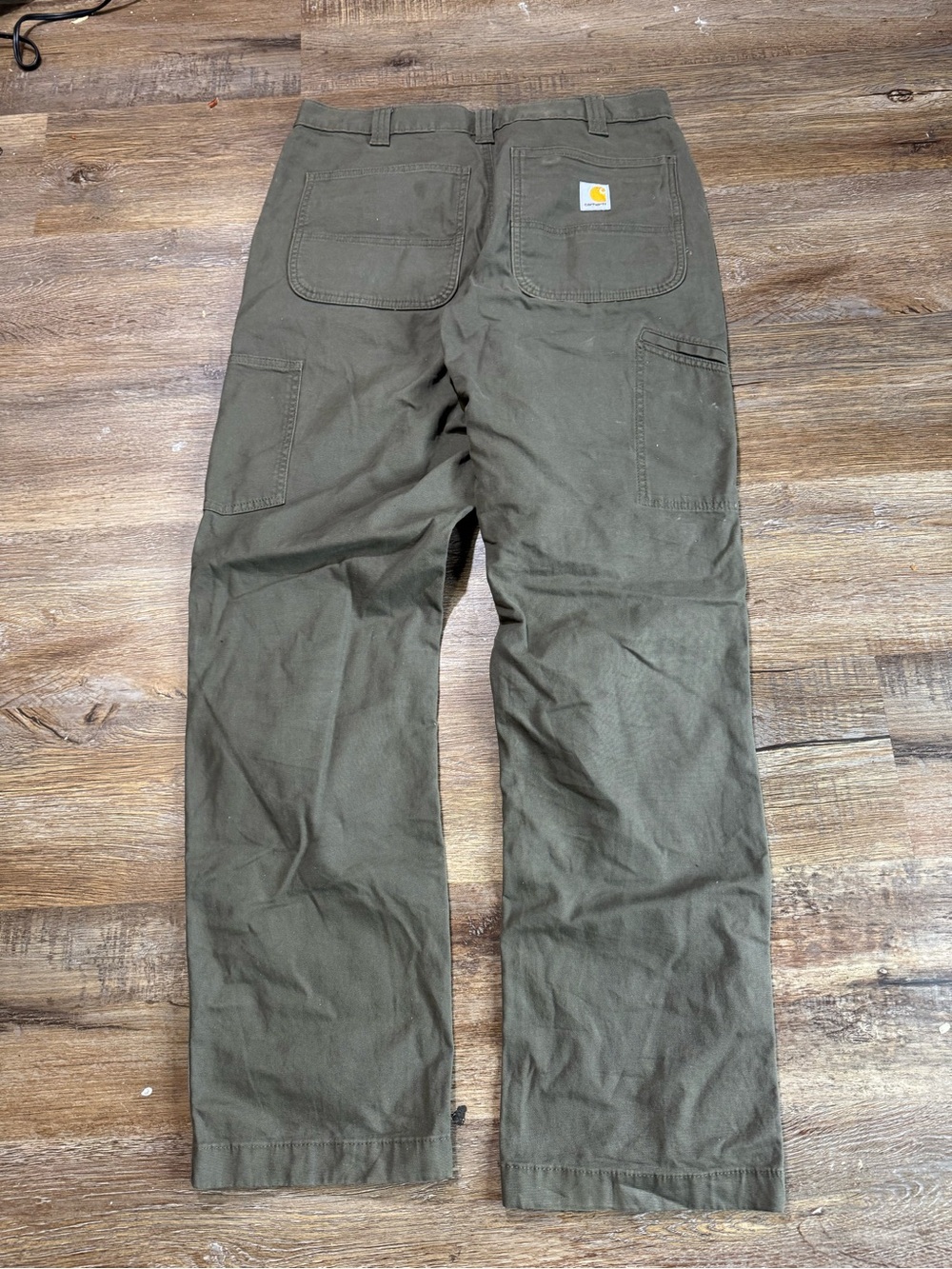 Carhartt Double Knee Men's Olive Work Pants